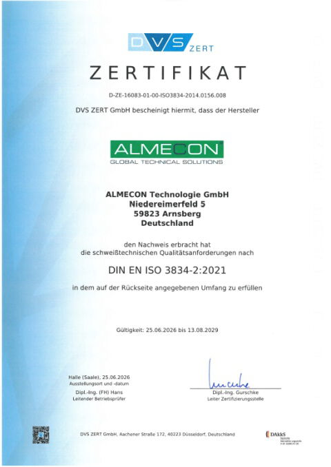 DIN EN ISO 3834-2:2021 