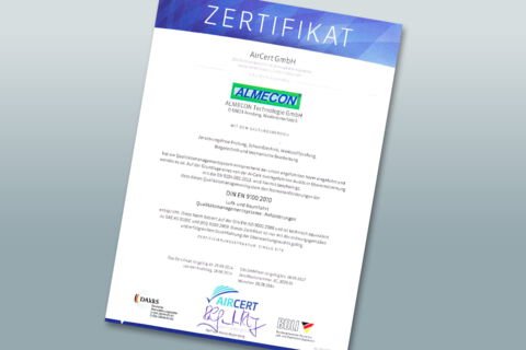 Quality management system, which is conform to standards according to DIN EN
